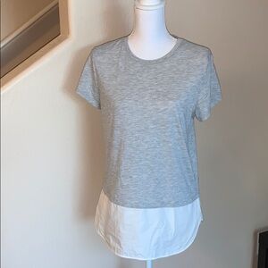 H&M tee with dress shirt attached to botto…